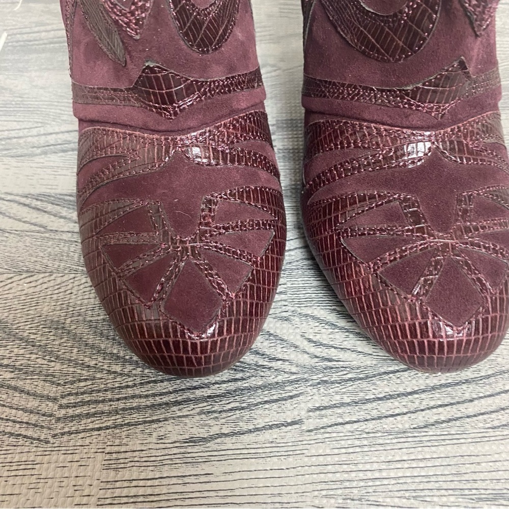 STEVEN Mitch Wedge Leather Bootie by Steve Madden - Picture 8 of 11